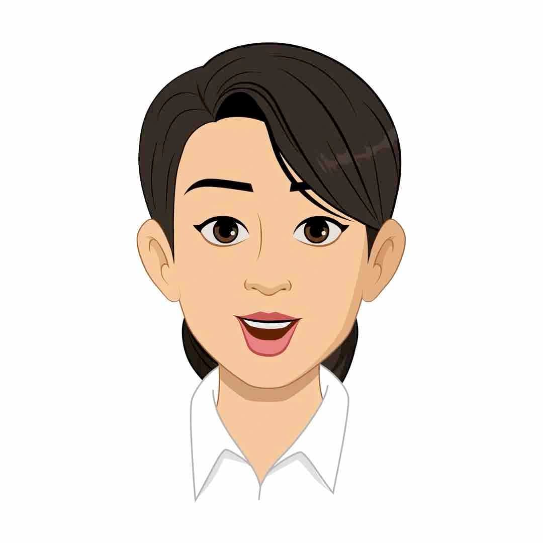 A young lady face expression animated cartoon character AKA Peggy
