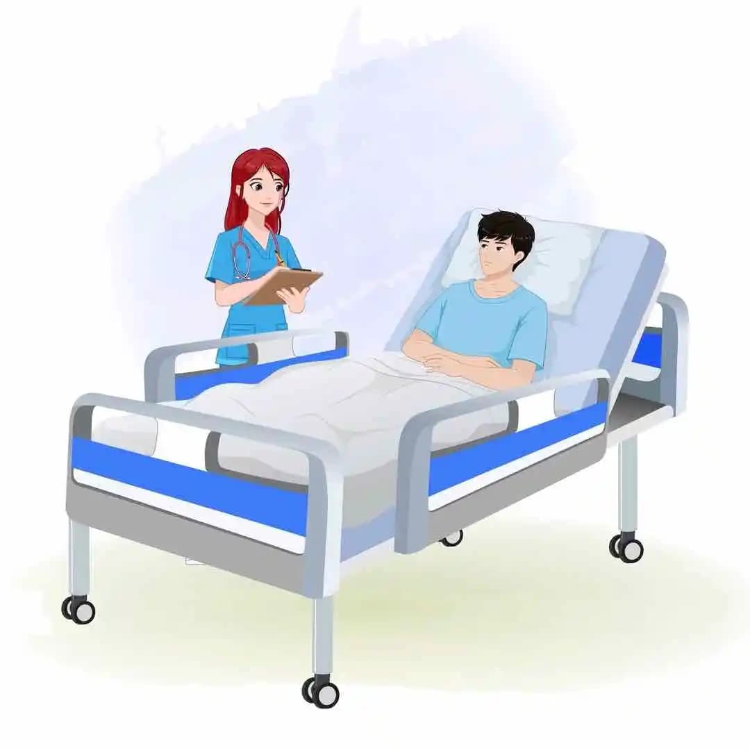 A female doctor checking patient animated vector cartoon character AKA Akira